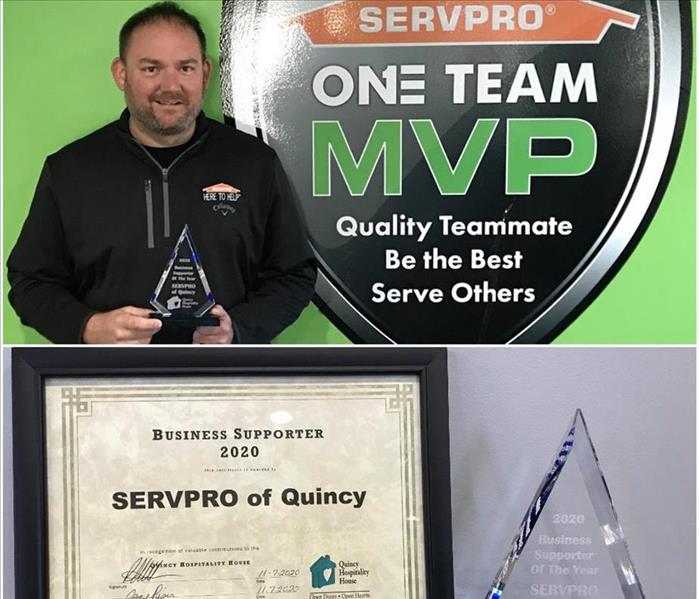 SERVPRO Owner: Tim with Business of Year Award