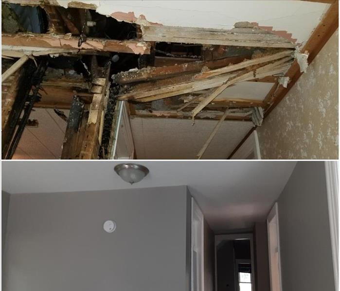 Before and After Fire damage