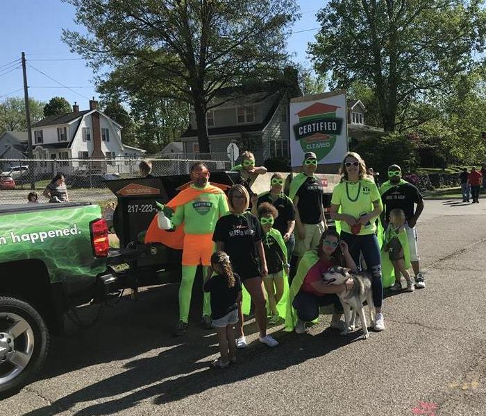 SERVPRO employees dressed as Super Heroes