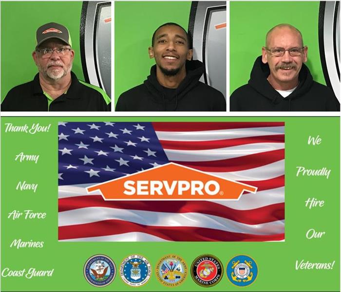 Three SERVPRO Veterans.